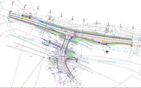 Most Hruševo - izsek iz projekta